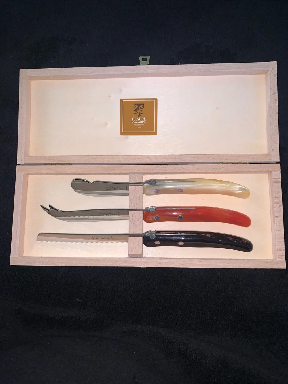 Claude Dozorme Laguiole Berlingot Breakfast Knife Set